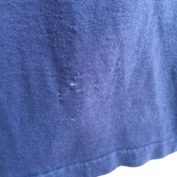 Single Stitch T-Shirt XL Vintage 1980s Blue Fruit of the Loom Weird Caterer  Tee - Picture 7 of 7